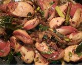A picture of step 4 of Chicken sausage..pepper fry.