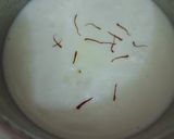A picture of step 3 of Keshari KHEER with Date Palm Jaggery.