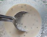 A picture of step 1 of Malpua with rabdi.