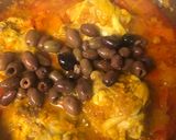 Une image de l'étape 7 de Tajine de poulet aux olives.
