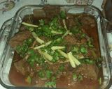 A picture of step 8 of Chatpata Gosht.