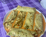 Foto del paso 11 de la receta: Rollitos de perejil y cebollino relleno de verdura y bacalao