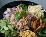 รูปขั้นตอนการทำที่ 5 ของ ข้าวคลุกกะปิเห็ดหวาน#40