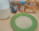 A picture of step 1 of Chaler payesh / Bengali rice Kheer.