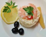Foto del paso 9 de la receta Ensaladilla de patata con langostinos