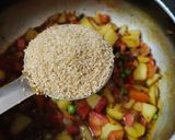 A picture of step 5 of Vegetable Dalia.