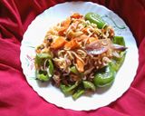 ভেজ চাউমিন (vej chao mien recipe in Bengali) রেসিপি ধাপ - 3 ছবি