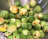 A picture of step 2 of Balsamic Roasted Sprouts.