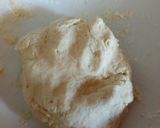 A picture of step 2 of Cacio and pepe breadsticks with prosciutto and goat's cheese.