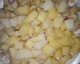 A picture of step 1 of Chatpati alu chat with kurkury 😋😋😋.