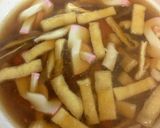A picture of step 3 of Our Family’s Clear Broth Ozoni with Toasted Mochi.