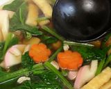 A picture of step 5 of Our Family’s Clear Broth Ozoni with Toasted Mochi.