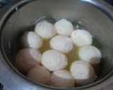 A picture of step 7 of Kesar kevra Rasgulla.
