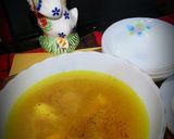 A picture of step 1 of Organic Chicken Soup And Egg,mayo vegetables Sandwiches.