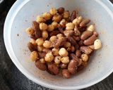 A picture of step 11 of Pita Bread Chick Pea Kidney bean filling with Tzatziki sauce.