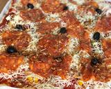 Une image de l'étape 4 de Pizza chorizo /poivrons.
