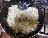 A picture of step 2 of Egg fried rice.