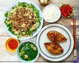 Hình bước làm 4 của món Gỏi Rau Má Thịt Bò