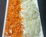 A picture of step 1 of Vegetable Subway Sandwich.