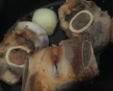 A picture of step 2 of Pho [Beef Noodle Soup].