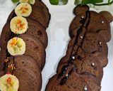 عکس مرحله 1 از دستور پنکیک شکلاتی مغزدار