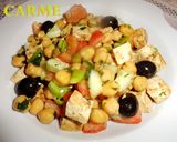 Foto del paso 8 de la receta: Ensalada de garbanzos con tofu
