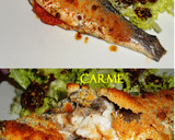 Foto del paso 8 de la receta: Lubina rellena con costra de parmesano