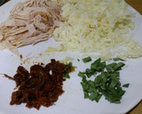 Foto del paso 2 de la receta: Pasta rápida con pechuga de pavo y tomates secos