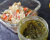 Foto del paso 2 de la receta: Pechuga de pollo con escalivada y pesto