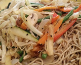 Foto del paso 8 de la receta: Verduras al wok con espaguetis integrales