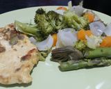 Foto del paso 5 de la receta: Verduras al vapor con pechuga de pavo
