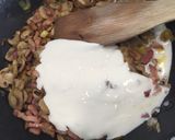 Foto del paso 8 de la receta: Espaguetis con salsa de puerro y champiñón 