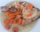 Foto del paso 6 de la receta: Muslos de pollo asados a la cerveza con zanahoria 