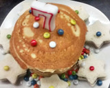 Foto del paso 3 de la receta: Tarta de cumpleaños de pancakes con crema de chocolate