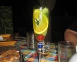 A picture of step 2 of Cava Sangria with Gin.