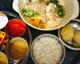 A picture of step 1 of Potato with poha cutlets.