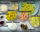 Foto del paso 1 de la receta: Ensaladilla de mango y langostinos