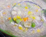 Hình bước làm 4 của món Súp tóc tiên óc heo,thanh cua và tôm