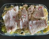 Une image de l'étape 6 de Semoule au lait - légumes et poisson gratiné.