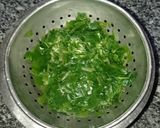 A picture of step 1 of Palak Paneer.