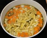 Tárkonyos zöldbableves recept fázis 3 fotója