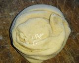 A picture of step 6 of Lachha Paratha/ Layered Paratha.