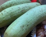 Hình bước làm 1 của món Mướp xào thịt một nắng
