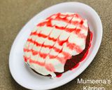 A picture of step 9 of Redvelvet cake.