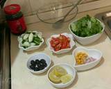 Cucumber, black olive and lettuce salad recipe step 1 photo