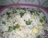 A picture of step 6 of Vegetable white rice.