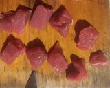 Foto del paso 1 de la receta: Brochetas de res 🐄