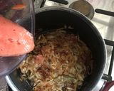 A picture of step 5 of Aloo gosht.