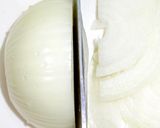 A picture of step 1 of Chef's Creation! Mochi Onion Gratin Soup.