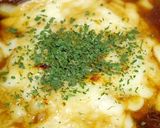 A picture of step 14 of Chef's Creation! Mochi Onion Gratin Soup.